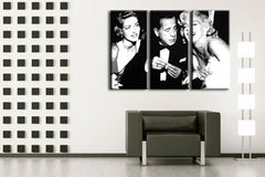 Ručně malovaný obraz POP Art AL Bogard 3 dílný bog2