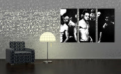 Ručně malovaný obraz POP Art s motivem 3 kusů Fight Clubu.