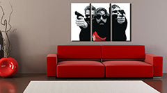 Ručně malovaný obraz POP Art The Bondock Saint 3 kusy lžíce