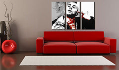 Ručně malovaný obraz POP Art Taxikář 3dílné taxi