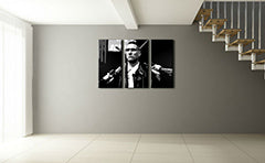 Ručně malovaný POP Art obraz Stock Lock 3 kusy Sto