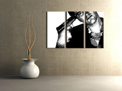 Ručně malovaný obraz POP Art Tarantino 3 kusy dehtu