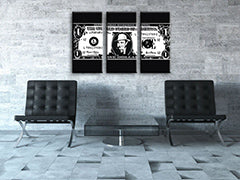 Ručně malovaný obraz POP Art AL CAPONE 3 díly ac2