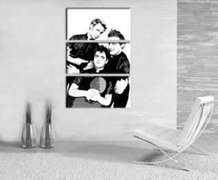 Ručně malovaný obraz POP Art Green Day 3 piece gd