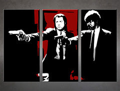 Ručně malovaný obraz POP Art Pulp Fiction 3 dílná pulp5