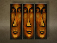 Ručně malovaný obraz Inspirace 3dílný NU0030E3