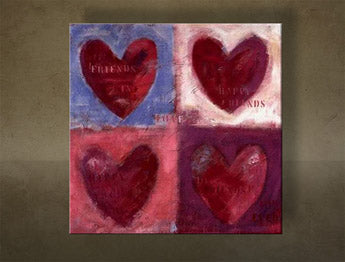 Ručně malovaný obrázek LÁSKA 1 kus NU0003E1