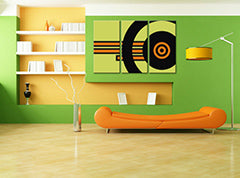 Ručně malovaný obraz POP Art ABSTRAKT 3dílná abstr1