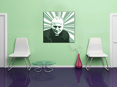 Ručně malovaný obrázek Jana Pavla II. ve stylu POP Art. 1 část jp3
