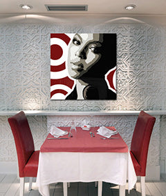 Ručně malovaný obraz POP Art BEYONCÉ 1 kus bey3